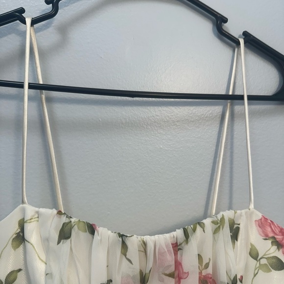 Jessica McClintock Satin Cream Dress - Picture 5 of 10